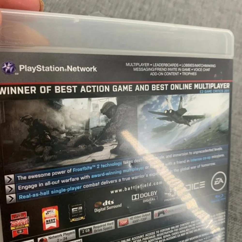 PS3 Battlefield 3 Sony Playstation  3 Multiplayer‎ Action Game